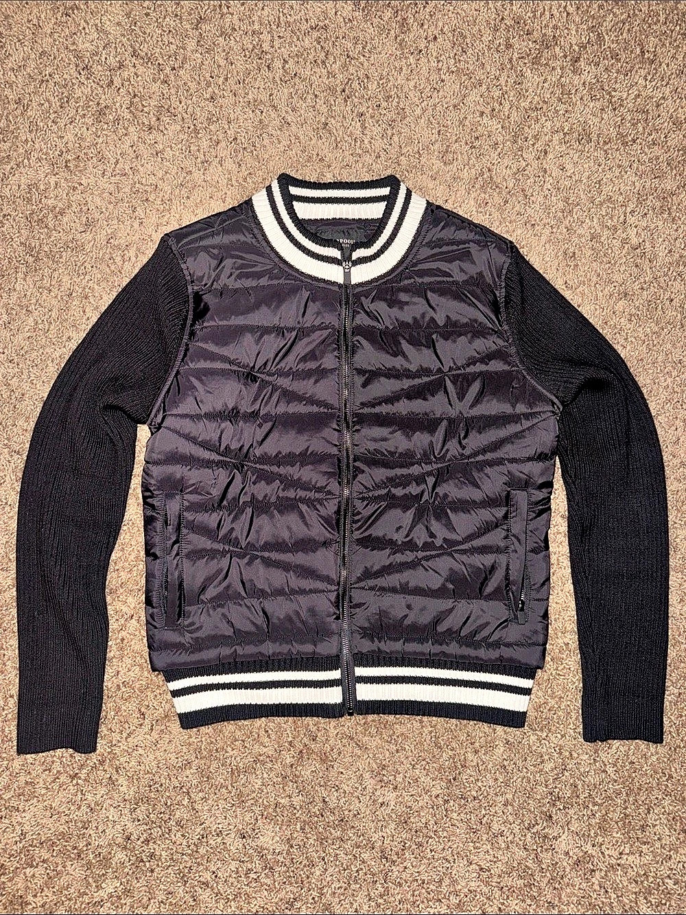 Liverpool Black & White Varsity Jacket - Size XL - Like New